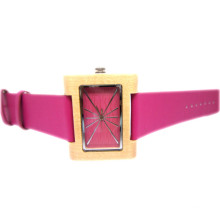 Reloj de pulsera de alta calidad Hlw086 OEM de madera y reloj de madera Bamboo Watch